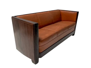 Art Deco Amsterdamse School Bench by Daniêl van Dorp for Gebroeders Reens